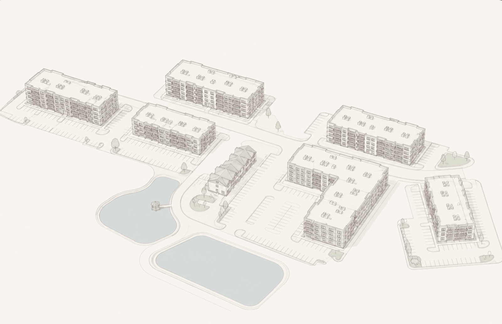 Illustrated site plan of Aria at Idlewild