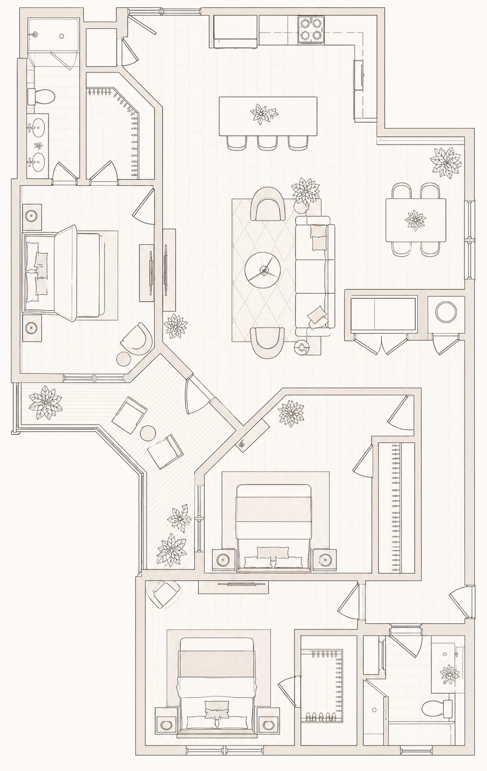 The Willow floor plan in 3D